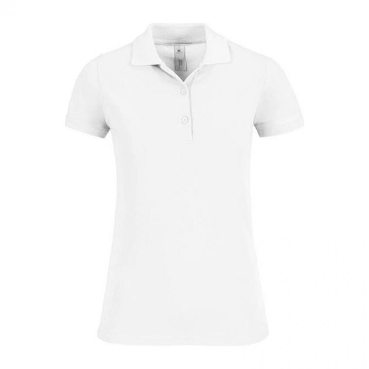 Tricou Polo mânecă scurtă pentru femei SAFRAN TIMELESS Alb XL