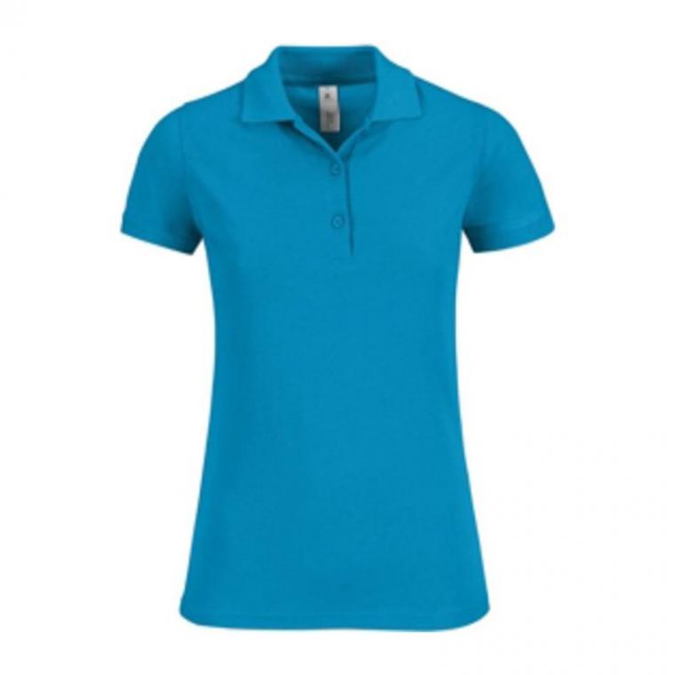 Tricou Polo mânecă scurtă pentru femei SAFRAN TIMELESS Albastru XS