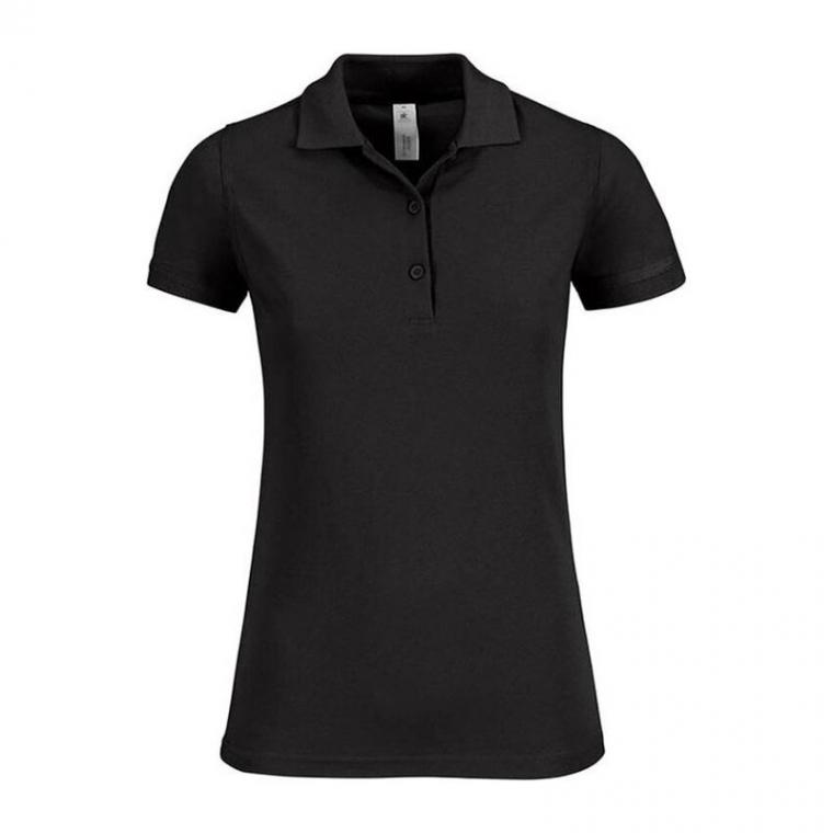 Tricou Polo mânecă scurtă pentru femei SAFRAN TIMELESS Negru S