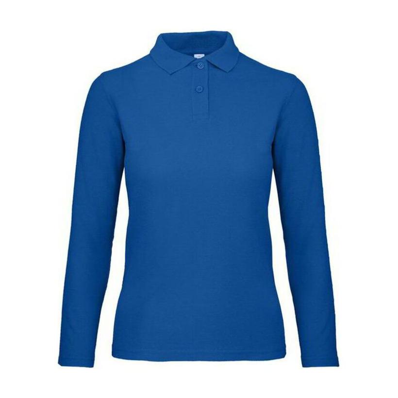 Tricou Polo mânecă lungă pentru femei ID.001 Albastru S