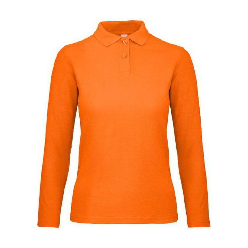 Tricou Polo mânecă lungă pentru femei ID.001 Portocaliu