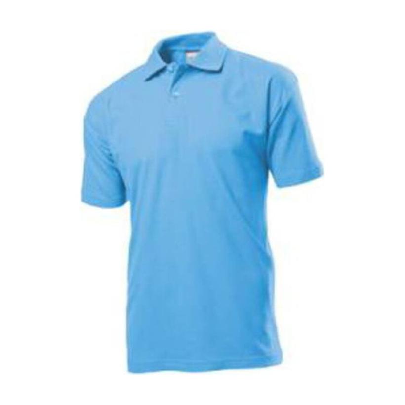 Tricou Polo mânecă scurtă pentru bărbați Basic  Albastru XL