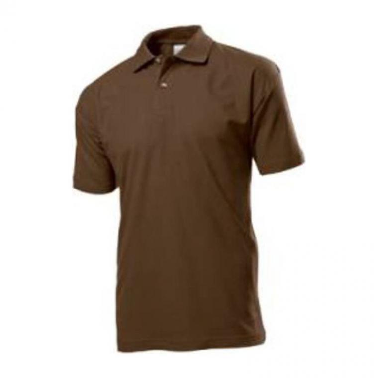 Tricou Polo mânecă scurtă pentru bărbați Basic  Maro XL