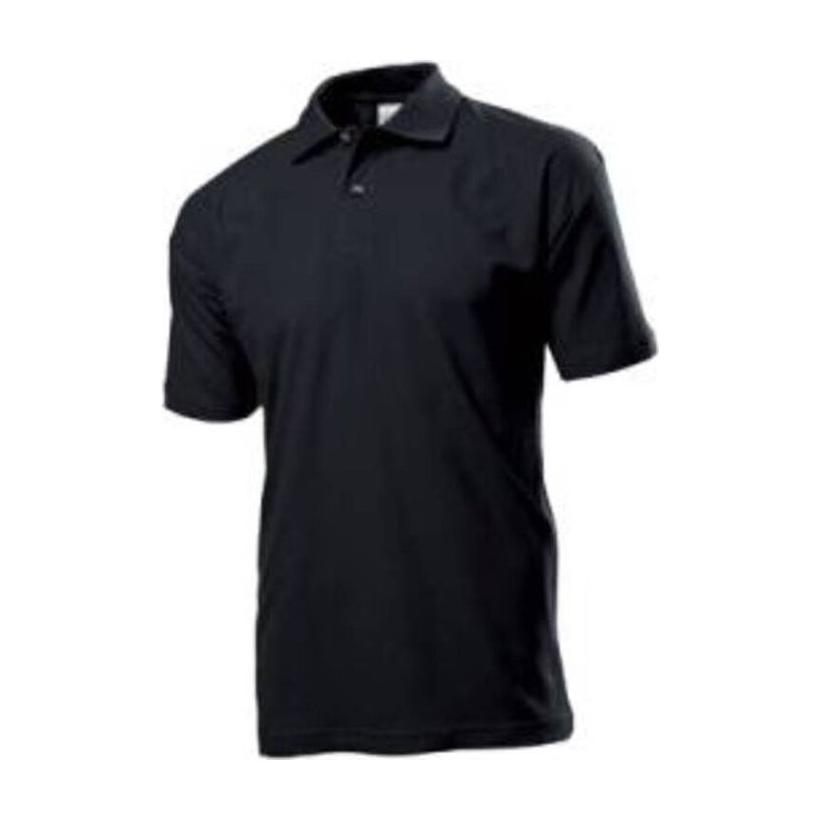 Tricou Polo mânecă scurtă pentru bărbați Basic  Negru 3XL