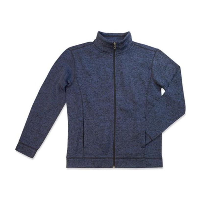 Jachetă Active Knit Fleece Albastru L