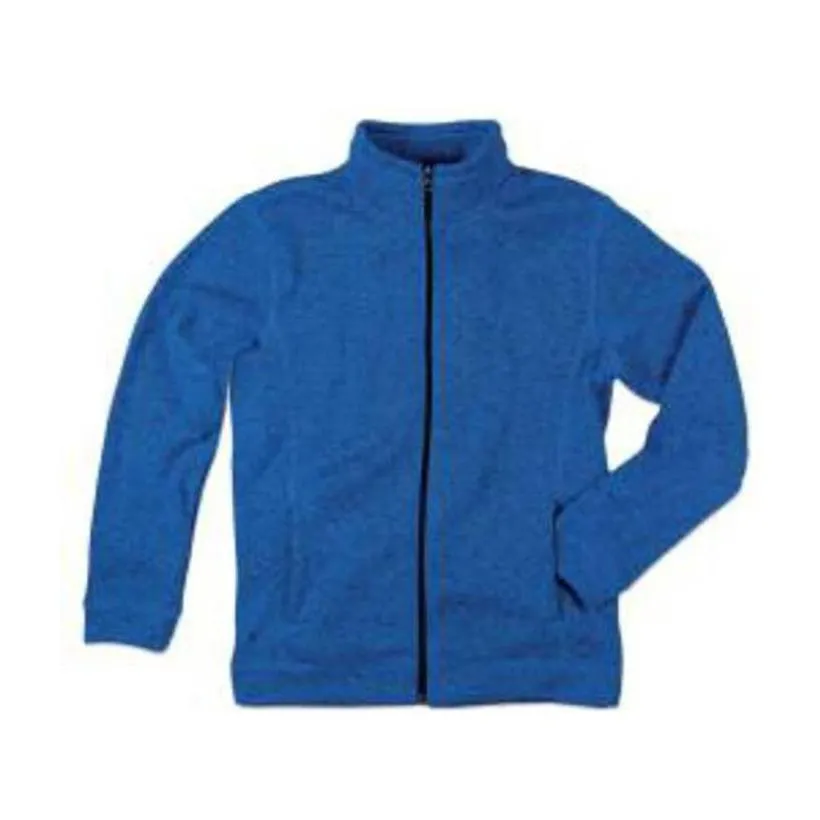 Jachetă Active Knit Fleece Albastru XXL