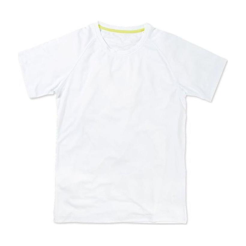 Tricou mânecă scurtă pentru bărbați Active 140 Raglan alb L