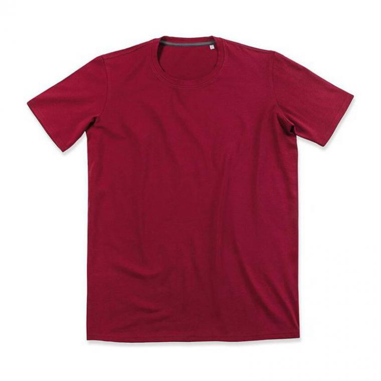 Tricou mânecă scurtă cu guler rotund Clive  Bordeaux XL