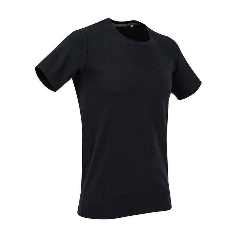 Tricou mânecă scurtă cu guler rotund Clive  Negru XL