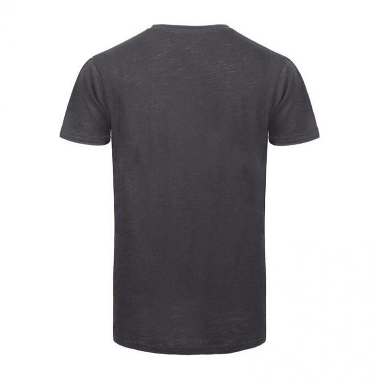 Tricou cu mânecă scurtă pentru bărbați Inspire Slub TM046 Gri XL