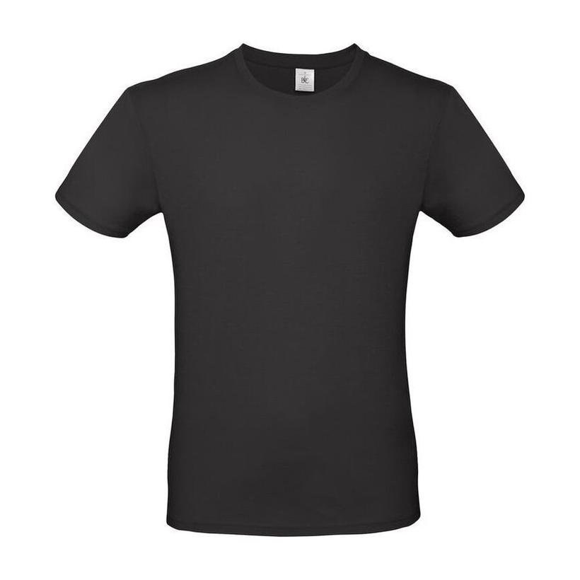 Tricou cu mânecă scurtă UNISEX E150  Negru 4XL
