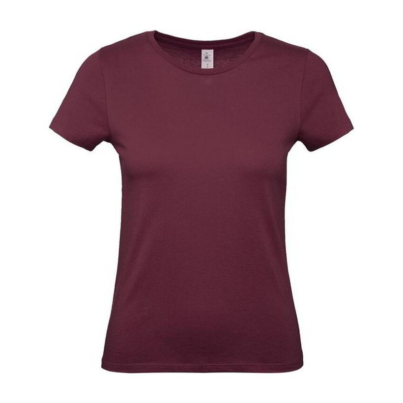 Tricou cu mânecă scurtă pentru femei E150  Bordeaux L