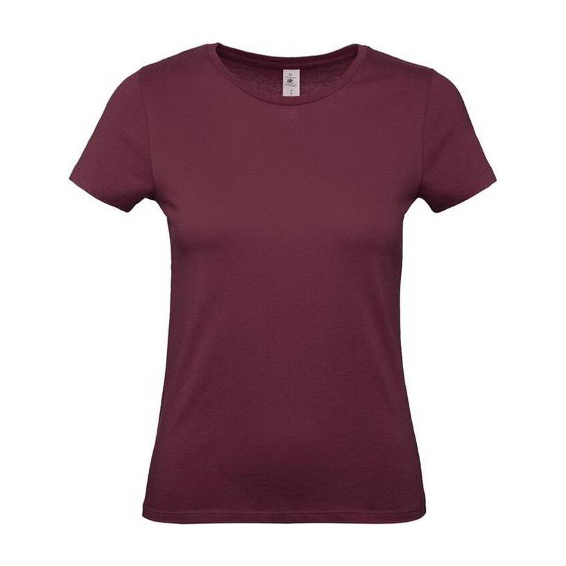 Tricou cu mânecă scurtă pentru femei E150  Bordeaux XXL