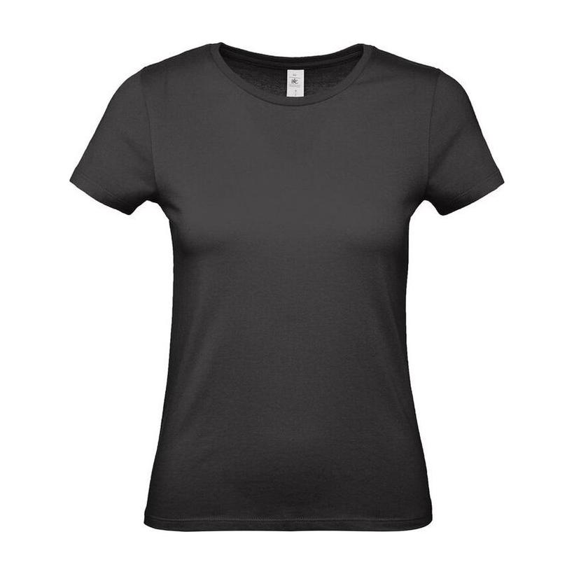 Tricou cu mânecă scurtă pentru femei E150  Negru 3XL