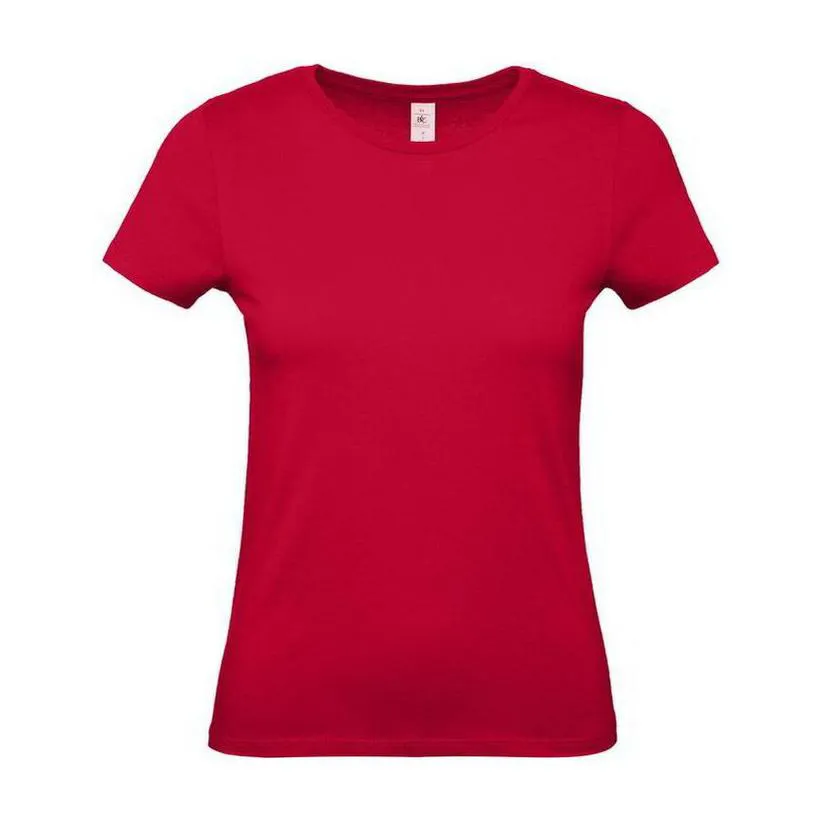 Tricou cu mânecă scurtă pentru femei E150  Rosu S