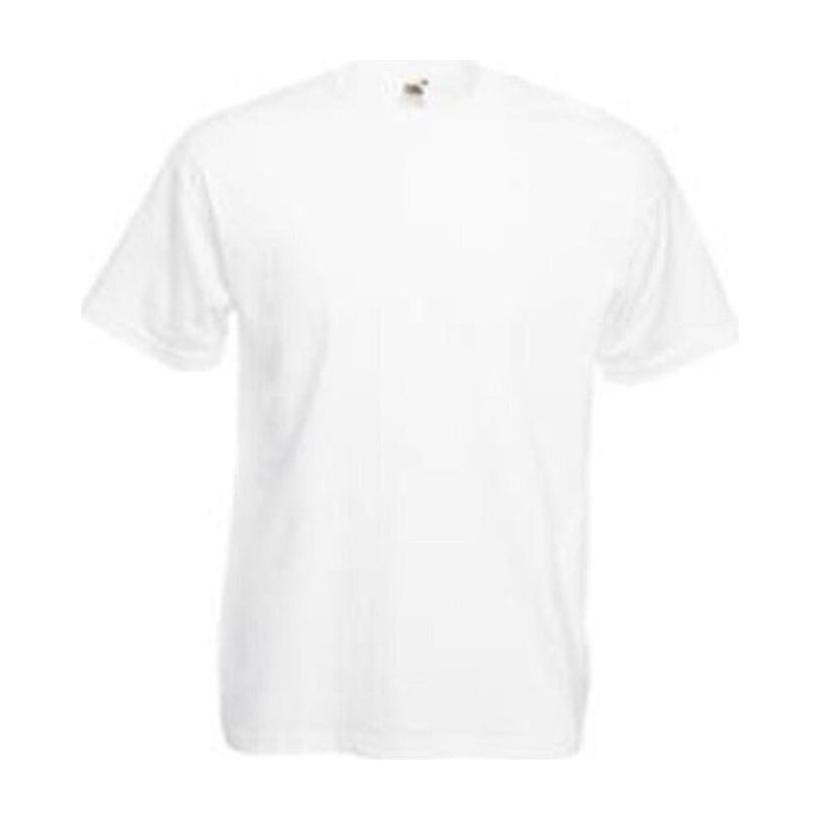 Tricou cu mânecă scurtă pentru bărbați Valueweight Alb 5XL