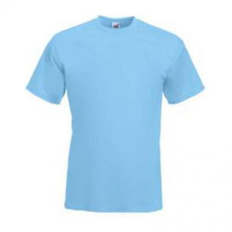 Tricou cu mânecă scurtă pentru bărbați Super Premium F03 Sky Blue