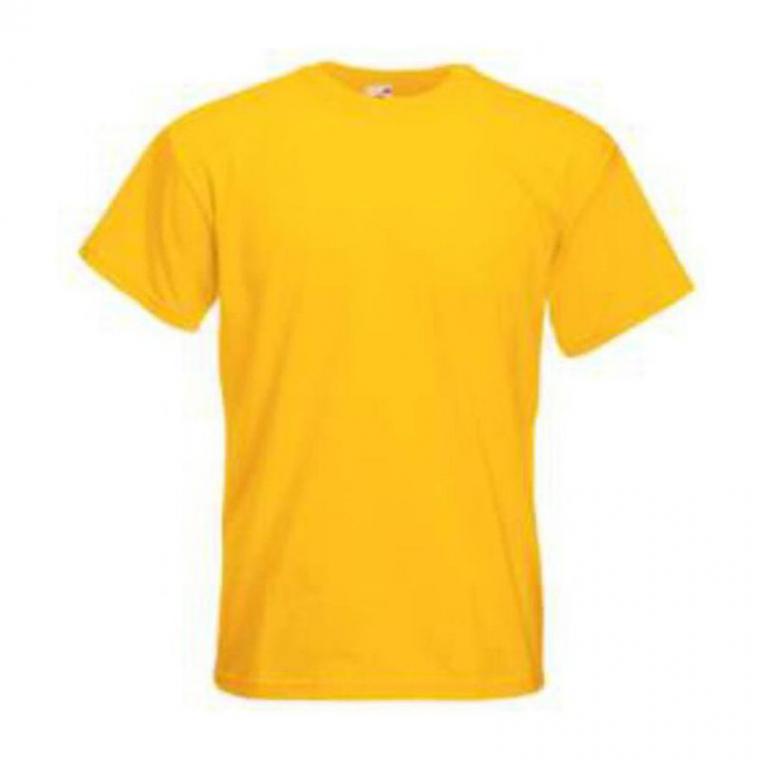 Tricou cu mânecă scurtă pentru bărbați Super Premium  Galben 3XL