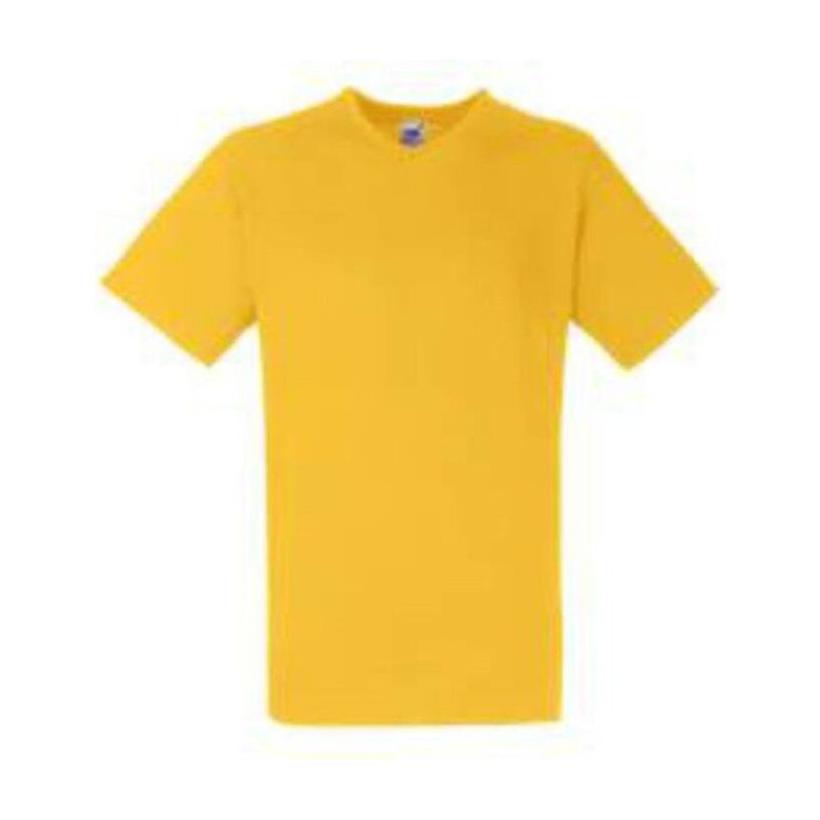 Tricou cu mânecă scurtă pentru bărbați V-NECK  Galben XL