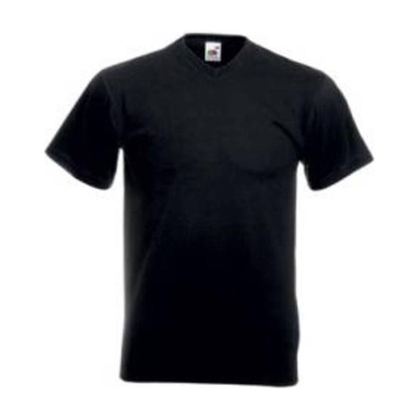 Tricou cu mânecă scurtă pentru bărbați V-NECK  Negru S