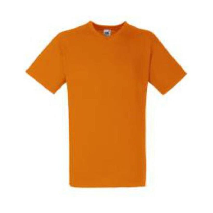 Tricou cu mânecă scurtă pentru bărbați V-NECK  Portocaliu XXL