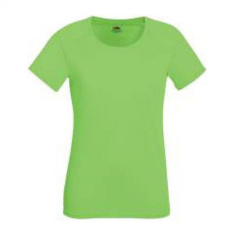 Tricou cu mânecă scurtă pentru femei Performance Verde XL