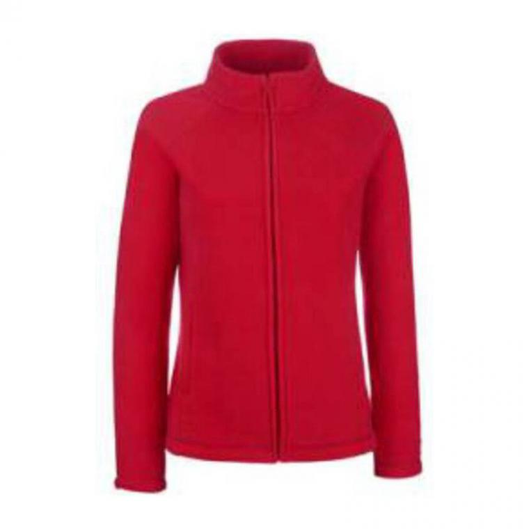 Jachetă cu fermoar pentru femei Rosu L