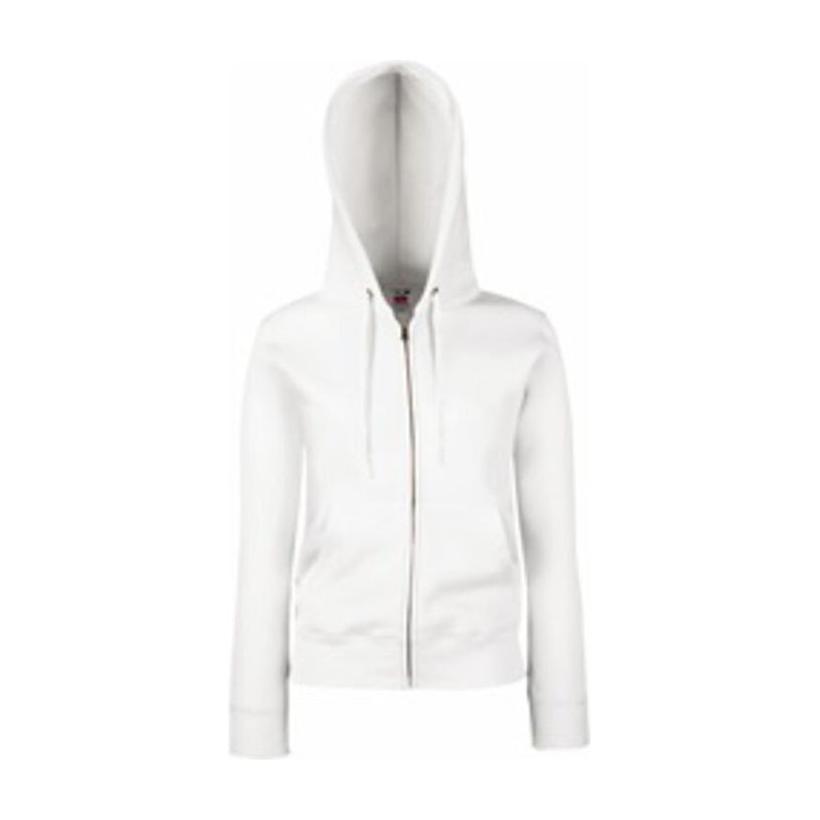 Jachetă cu glugă Lady Fit White-Chewing Pink