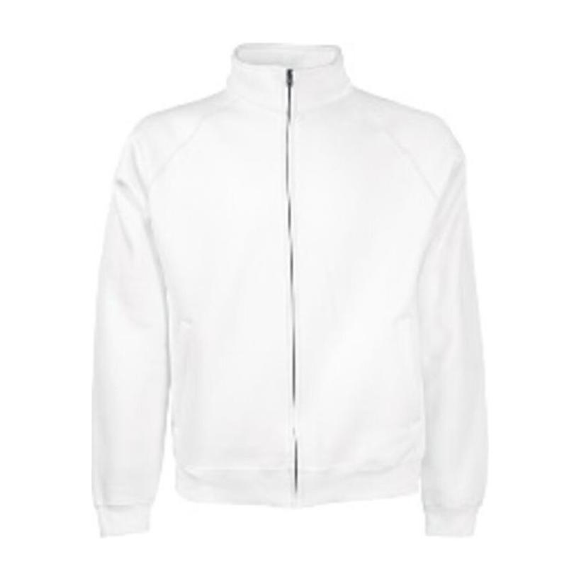 Hanorac cu fermoar pentru bărbați White-Chewing Pink