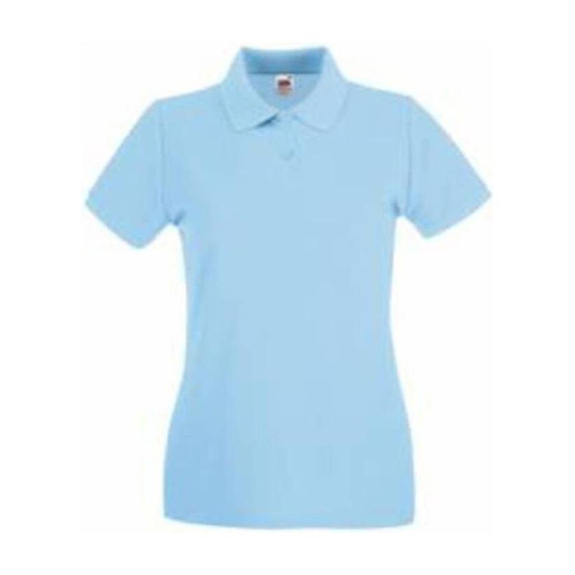 Tricou Polo cu mânecă scurtă pentru femei Premium Albastru XXL