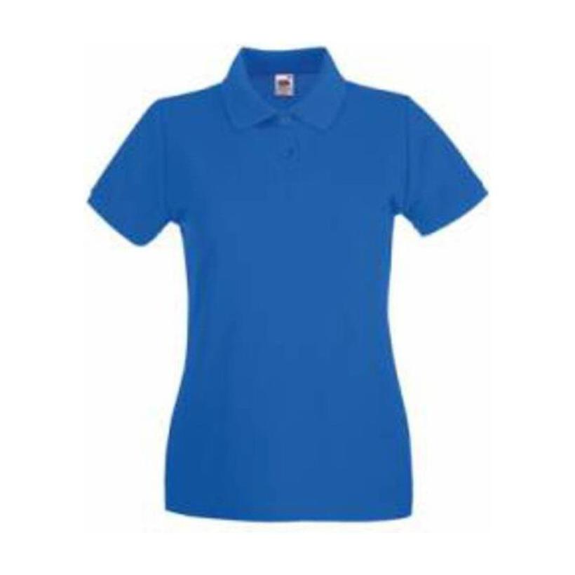 Tricou Polo cu mânecă scurtă pentru femei Premium Albastru M