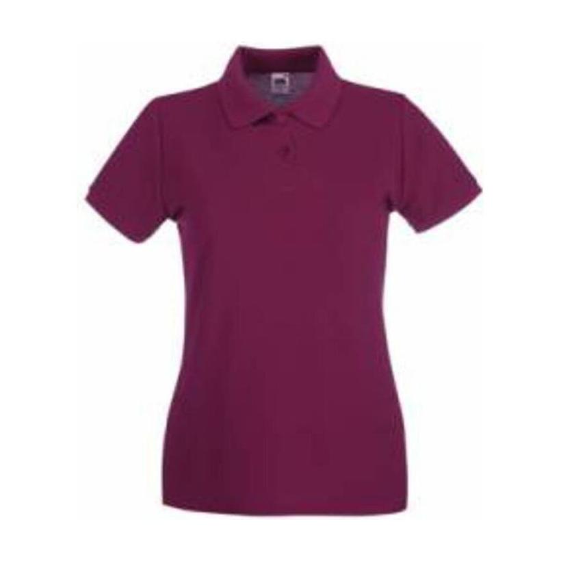 Tricou Polo cu mânecă scurtă pentru femei Premium Bordeaux XL