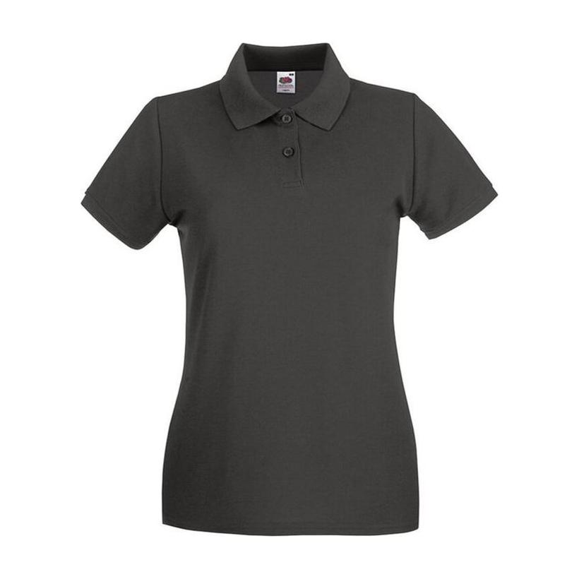 Tricou Polo cu mânecă scurtă pentru femei Premium Gri XS