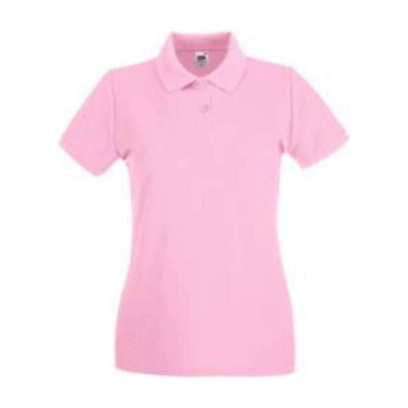 Tricou Polo cu mânecă scurtă pentru femei Premium Roz S
