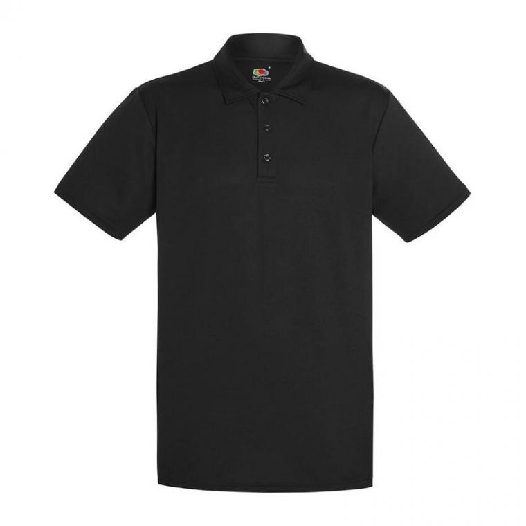 Tricou Polo cu mânecă scurtă pentru bărbați Performance Negru XL