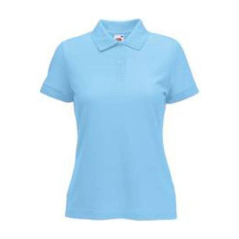 Tricou Polo cu mânecă scurtă pentru femei Lady-Fit Albastru XXL