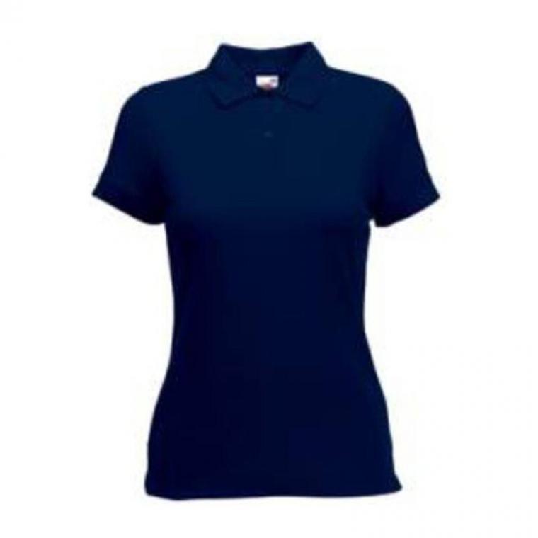Tricou Polo cu mânecă scurtă pentru femei Lady-Fit Albastru XS