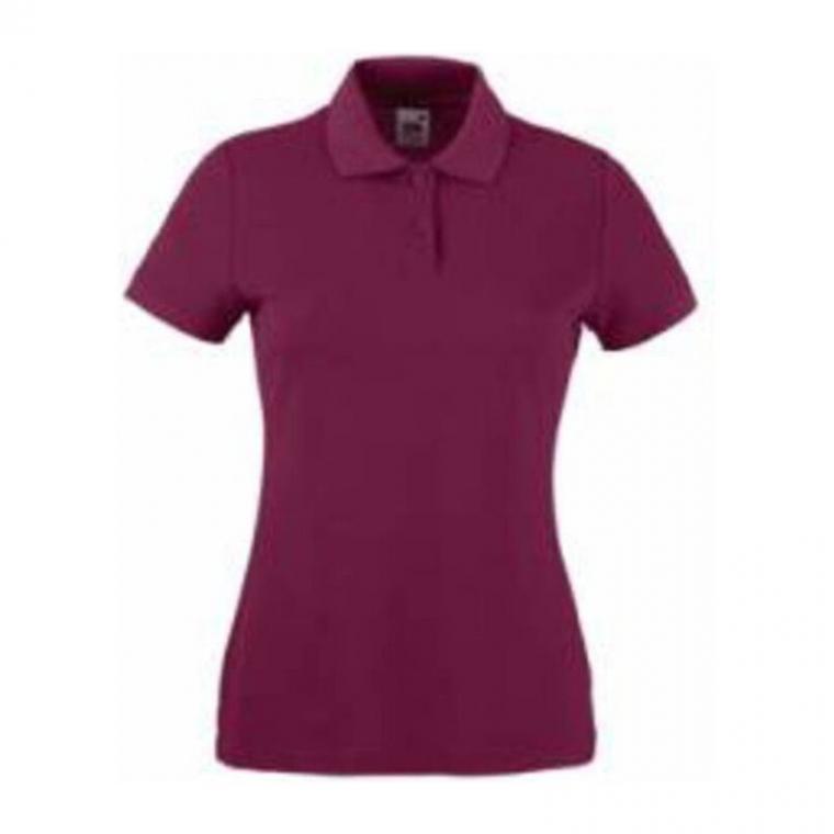 Tricou Polo cu mânecă scurtă pentru femei Lady-Fit Bordeaux XS