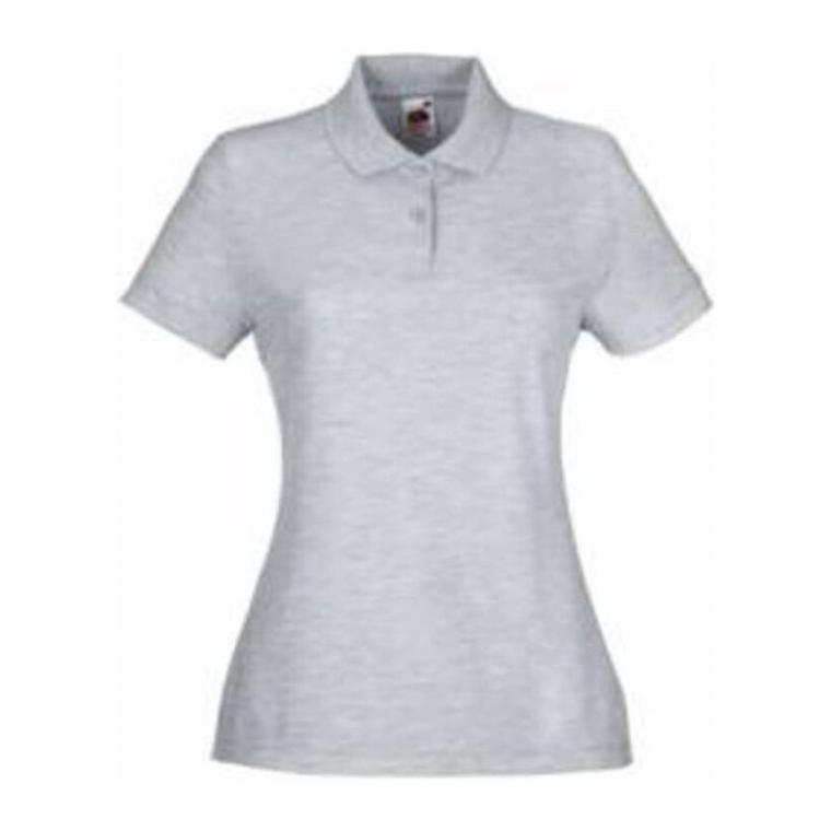 Tricou Polo cu mânecă scurtă pentru femei Lady-Fit Gri XS