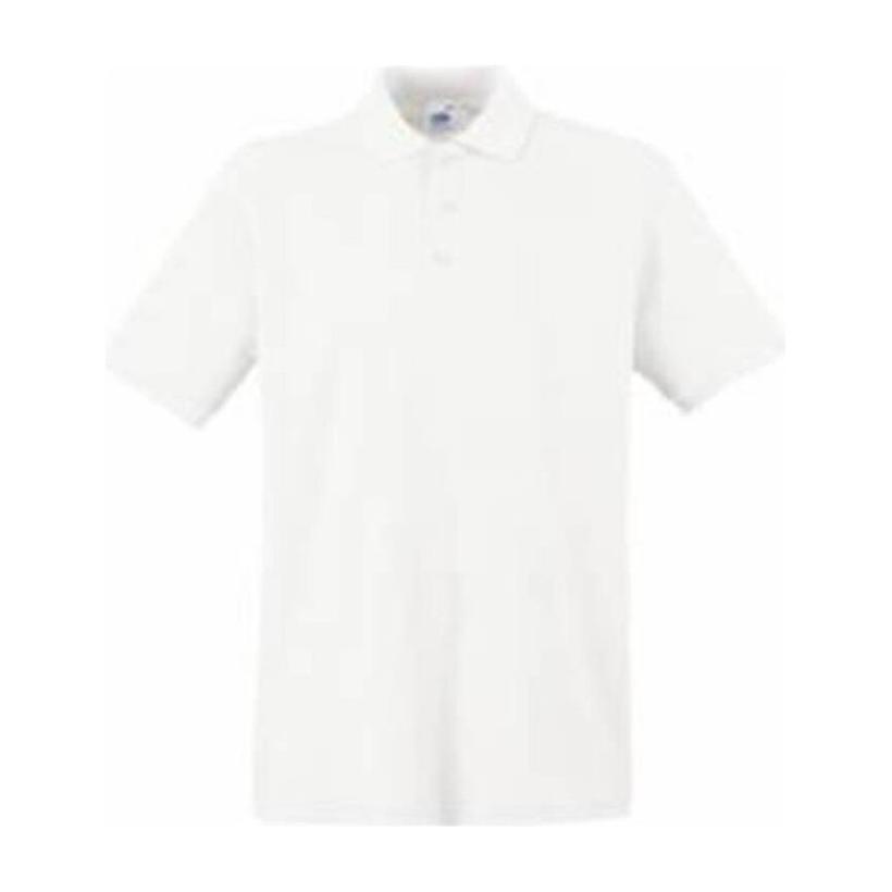 Tricou Polo cu mânecă scurtă pentru bărbați Pique White-Chewing Pink