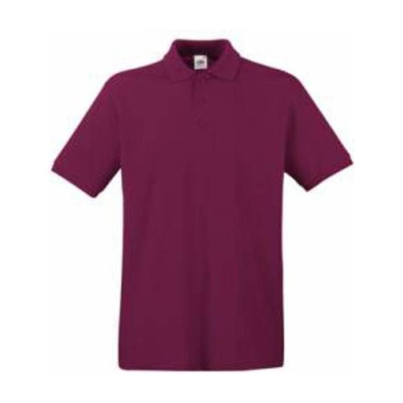Tricou Polo cu mânecă scurtă pentru bărbați Pique Bordeaux