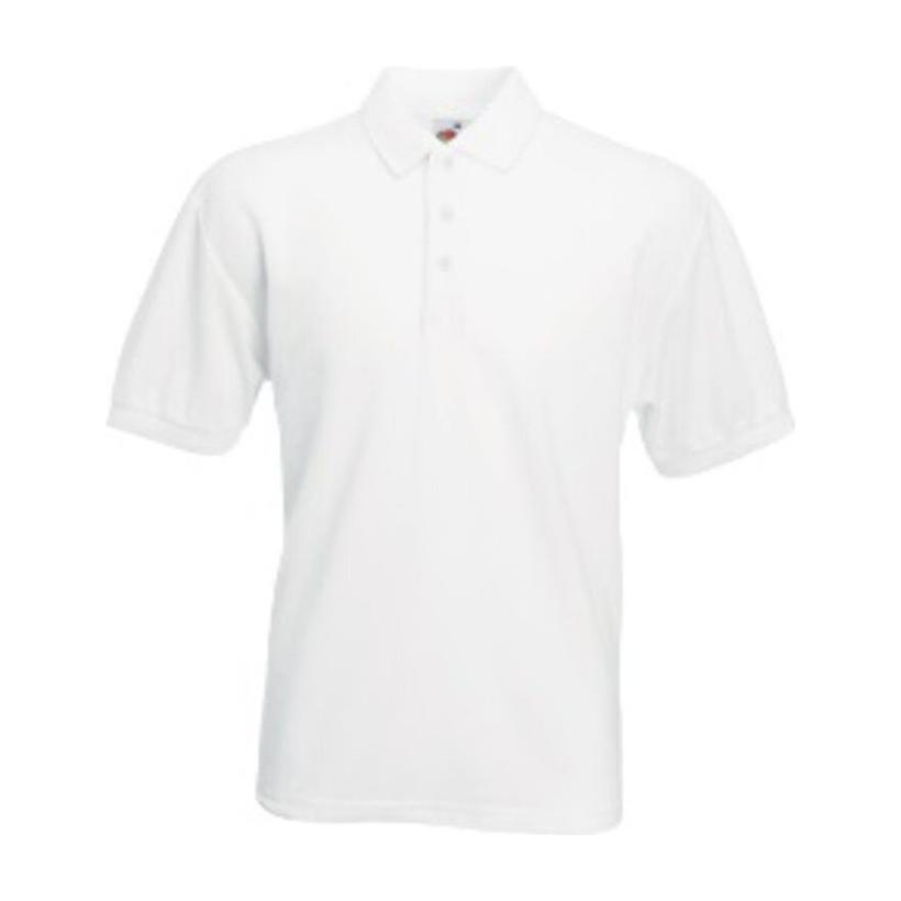Tricou Polo cu mânecă scurtă pentru bărbați 65 / 35 White-Chewing Pink