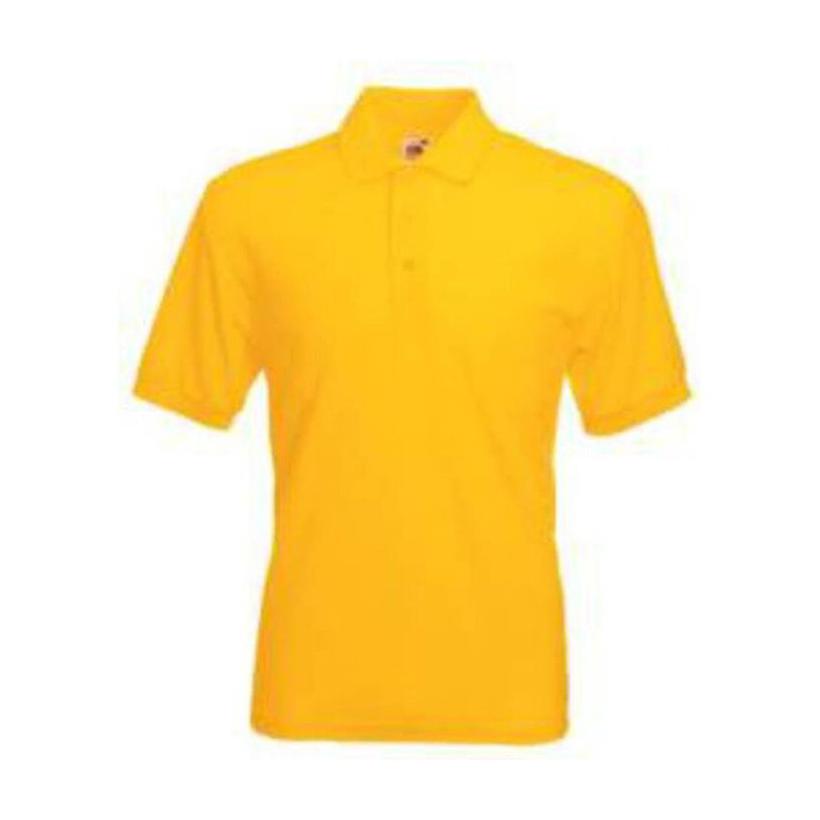 Tricou Polo cu mânecă scurtă pentru bărbați 65 / 35 Galben 3XL
