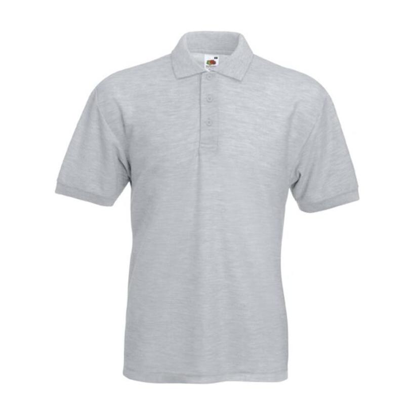 Tricou Polo cu mânecă scurtă pentru bărbați 65 / 35 Gri 5XL