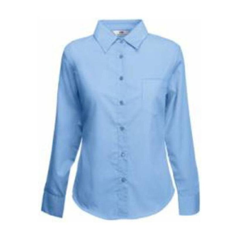 Cămașă cu mânecă lungă pentru femei Poplin Mid Blue