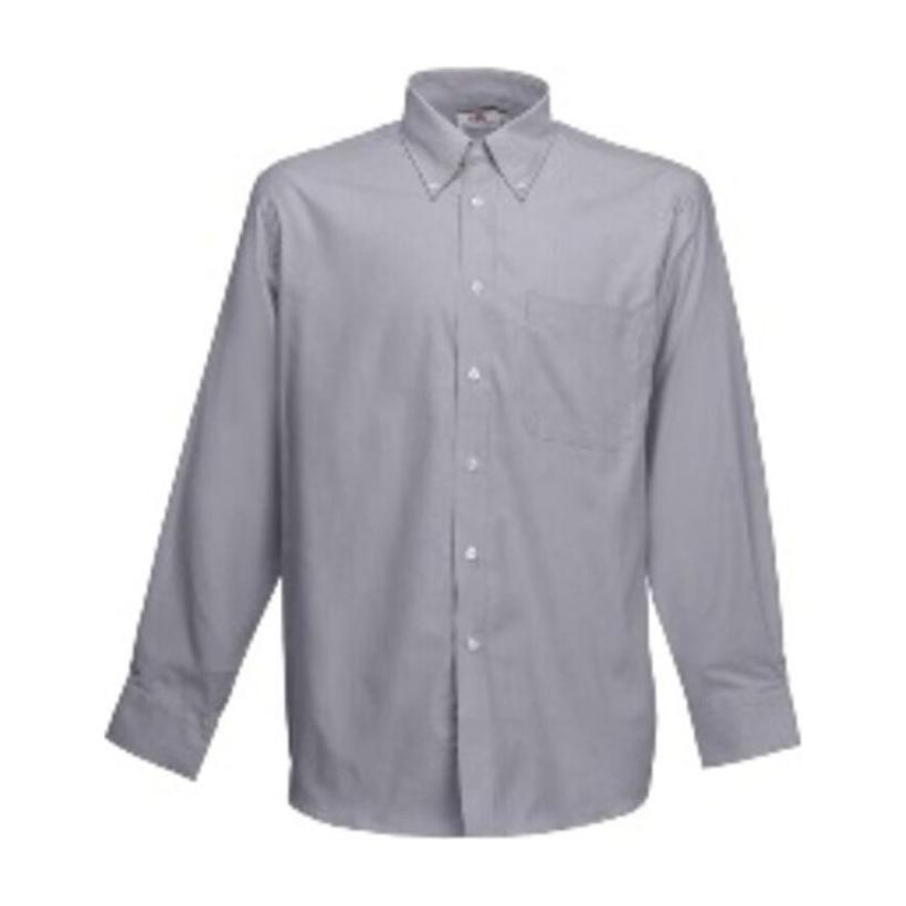 Cămașă cu mânecă lungă pentru bărbați Oxford Gri