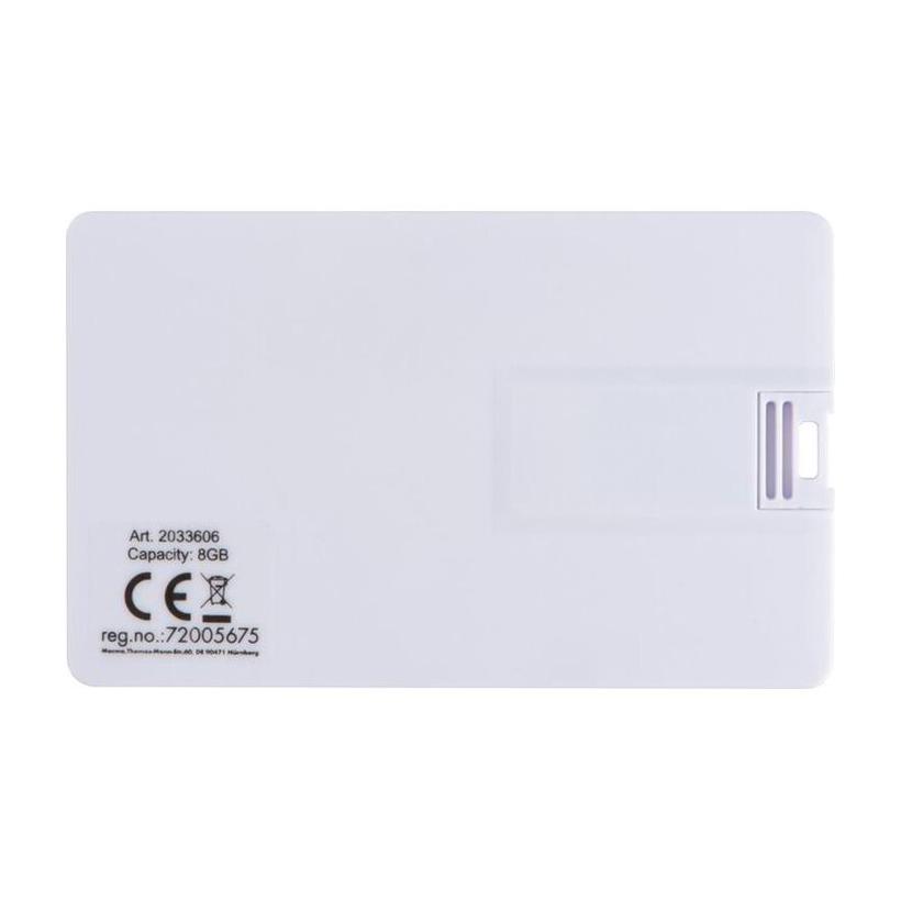 USB Card 8 GB alb