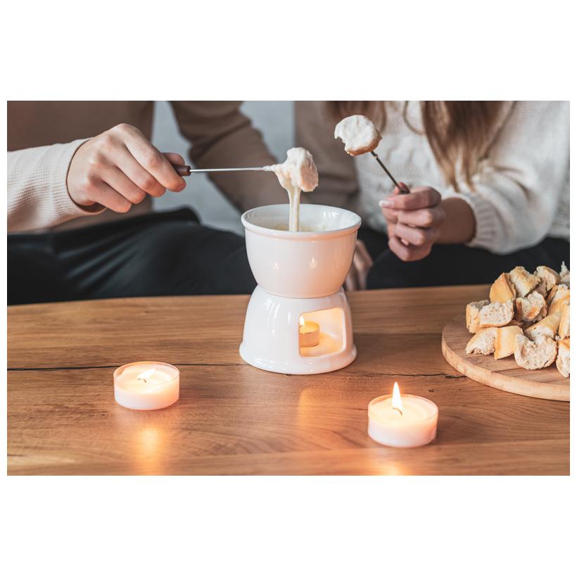 Set fondue Stamford alb