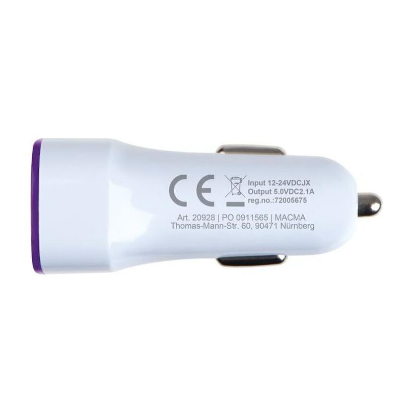 Încărcător USB KFZ Fruit Mov