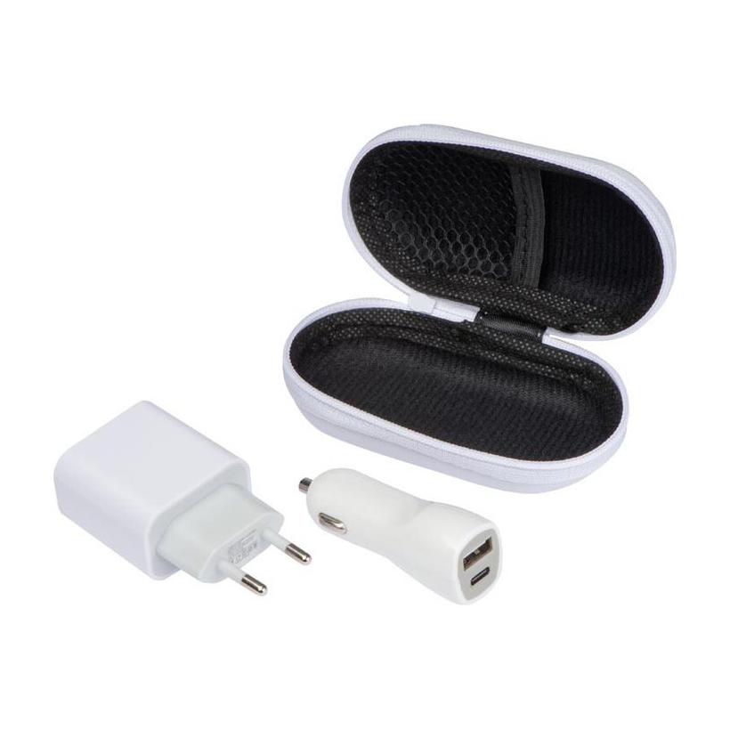 Kit de călătorie USB + C-Type Alb